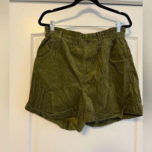 Madewell Corduroy Paperbag Shorts Size L